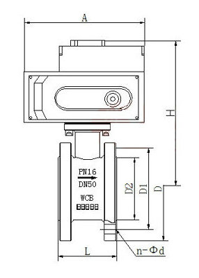 電動(dòng)超薄型球閥結(jié)構(gòu)圖